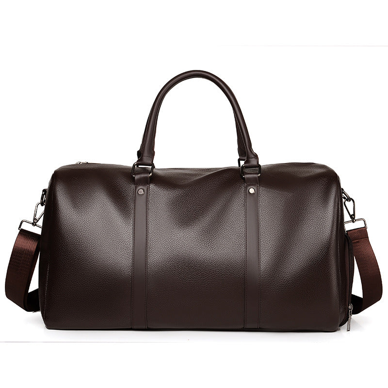 Elegant Leather Weekender Bag