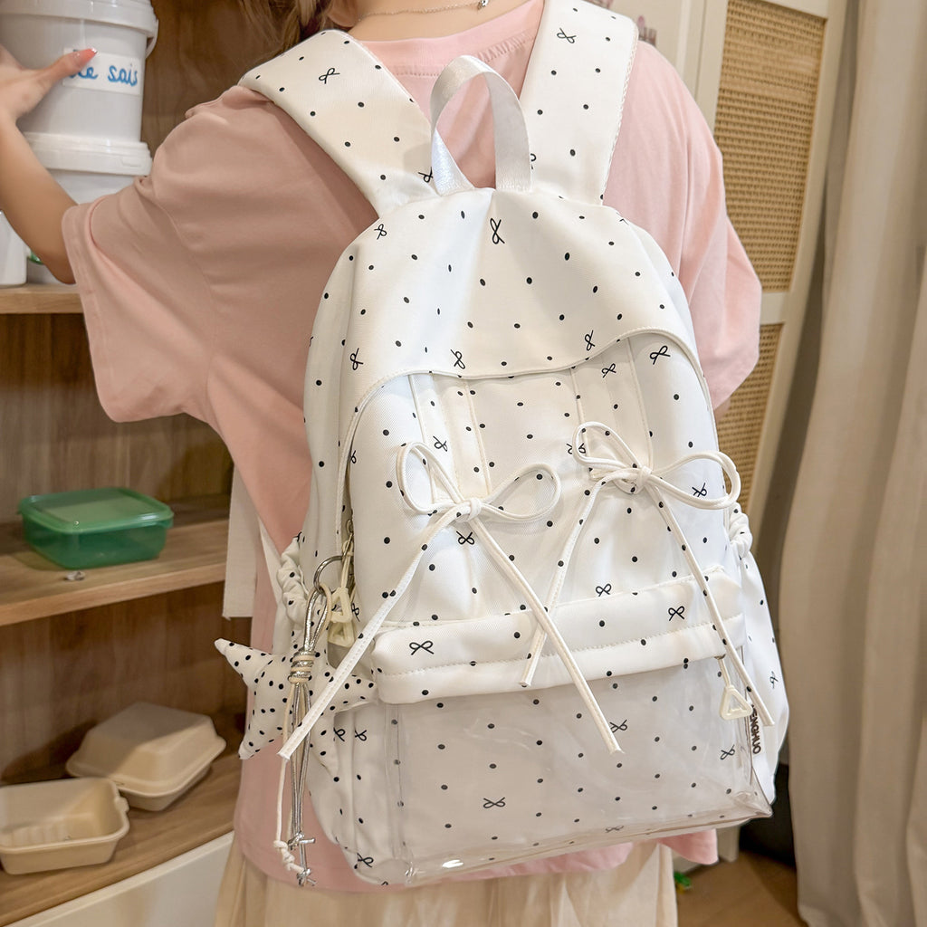 Stylish Polka Dot Pattern Backpack
