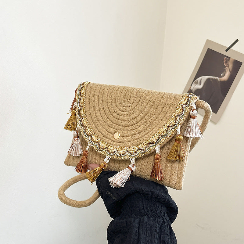 Bohemian Woven Clutch Bag
