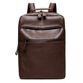 Men's Sleek Leather Laptop Backpack