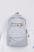 Practical backpack with colorful applications