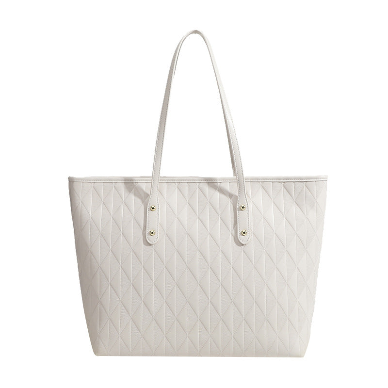 Women's tote bag with elegant diamond design and practical inner compartments-https://detail.1688.com/offer/797064554116.html-Calm Wears-Black-nothing-Calm Wears