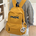Casual Music-Themed Backpack