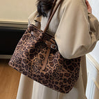 Women's Shopper Bag with floral and animal design-https://detail.1688.com/offer/1010614444747.html-Calm Wears-Braun-nothing-Calm Wears