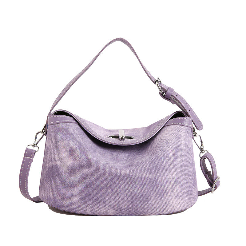 Stylish Vintage Suede Hobo Bag