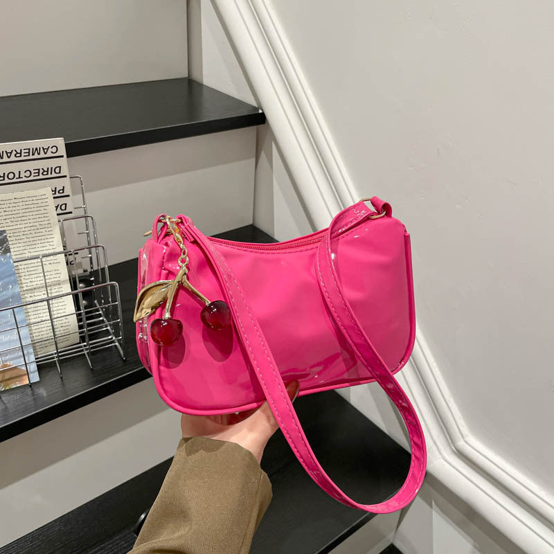 WoGlossy Textured Handheld Crossbody Bag