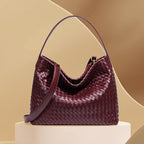 Textured Woven Hobo Bag