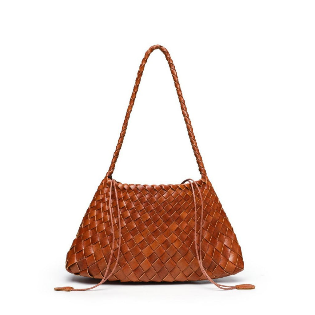 Textured Woven Shoulder Bag
