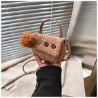 Plush Crossbody Bag with Cute Animal Design