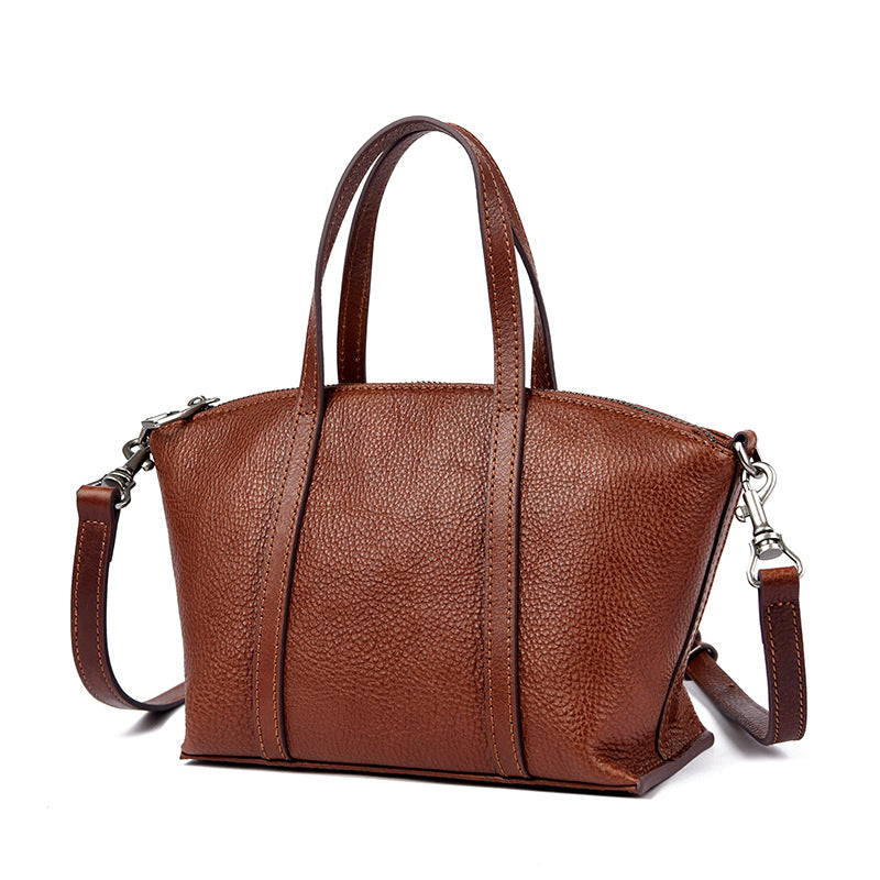 Textured Leather Handbag
