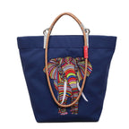 Women's casual tote bag with colorful elephant motif-https://detail.1688.com/offer/1016481794409.html-Calm Wears-Blue-S-Calm Wears