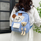 Cute Bear-Themed Mini Backpack