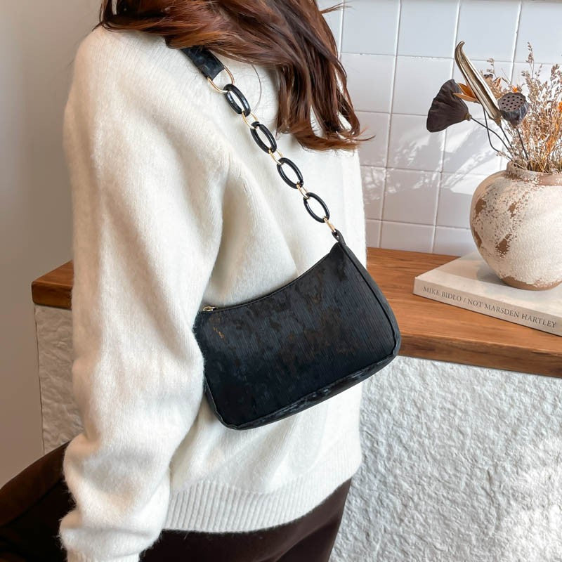 Stylish Textured Crossbody Bag