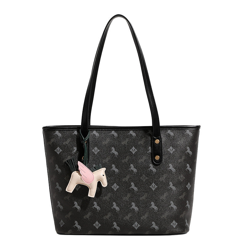 Women's casual tote bag with playful design and detachable pendant-https://detail.1688.com/offer/836606217939.html-Calm Wears-Beige-nothing-Calm Wears