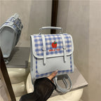 Playful Checked Mini Backpack