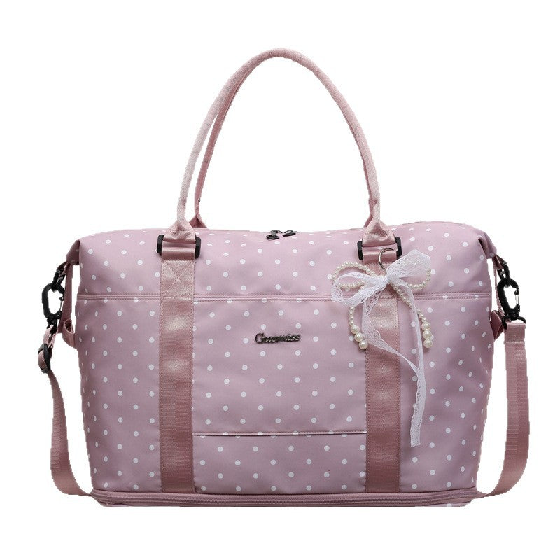 Stylish Polka Dot Travel Duffle