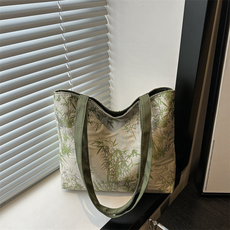 Stylish Bamboo Print Tote Bag