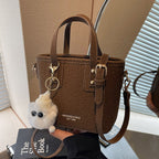 Women’s mini bag with detachable plush pendant