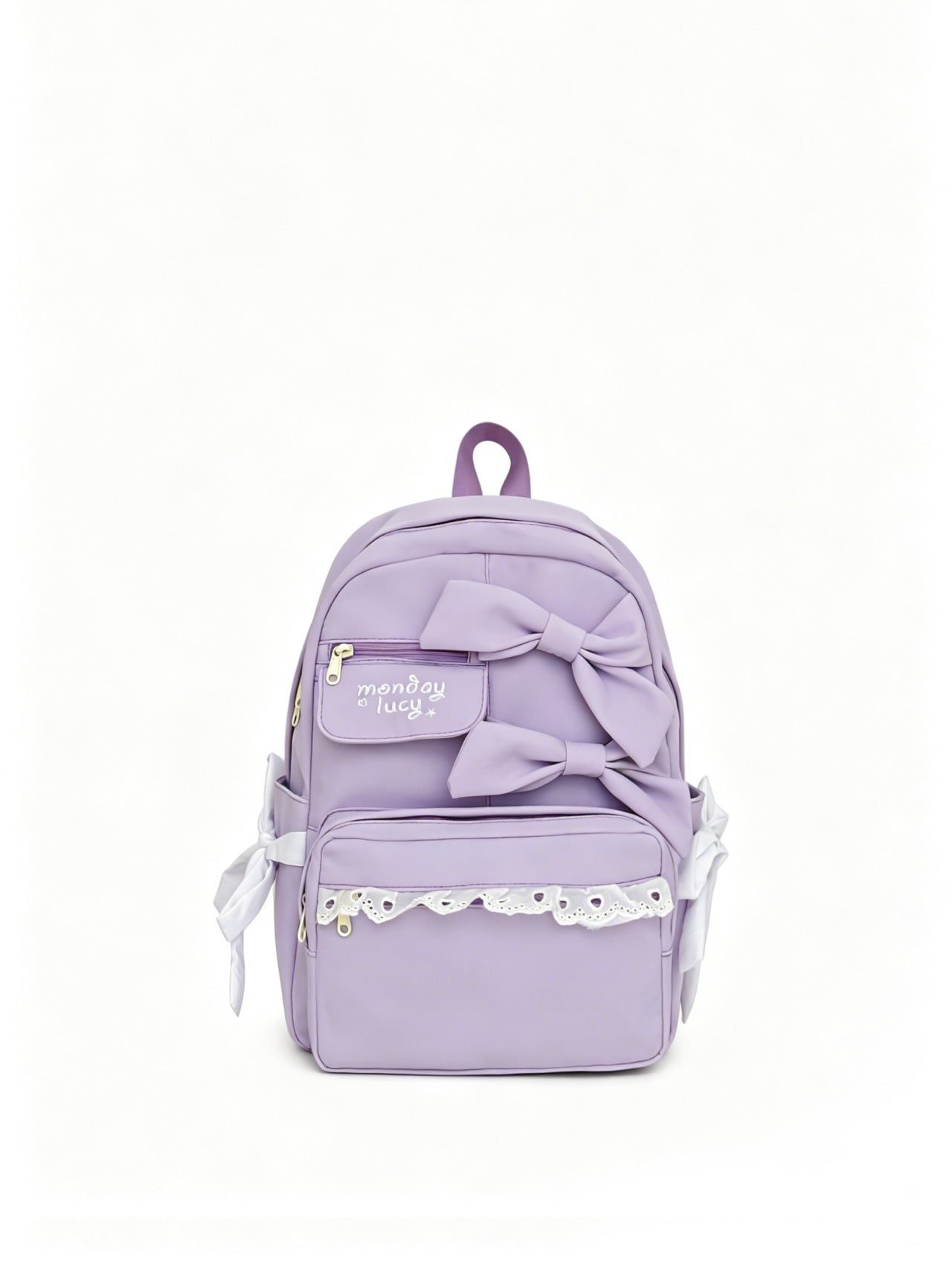 Cute Bow-Accent School Backpack-https://detail.1688.com/offer/1061421073186.html-Calm Wears-Purple-Calm Wears