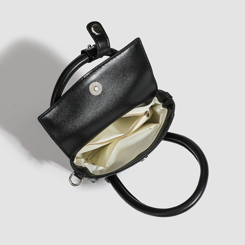 Women's mini handbag with detachable shoulder strap