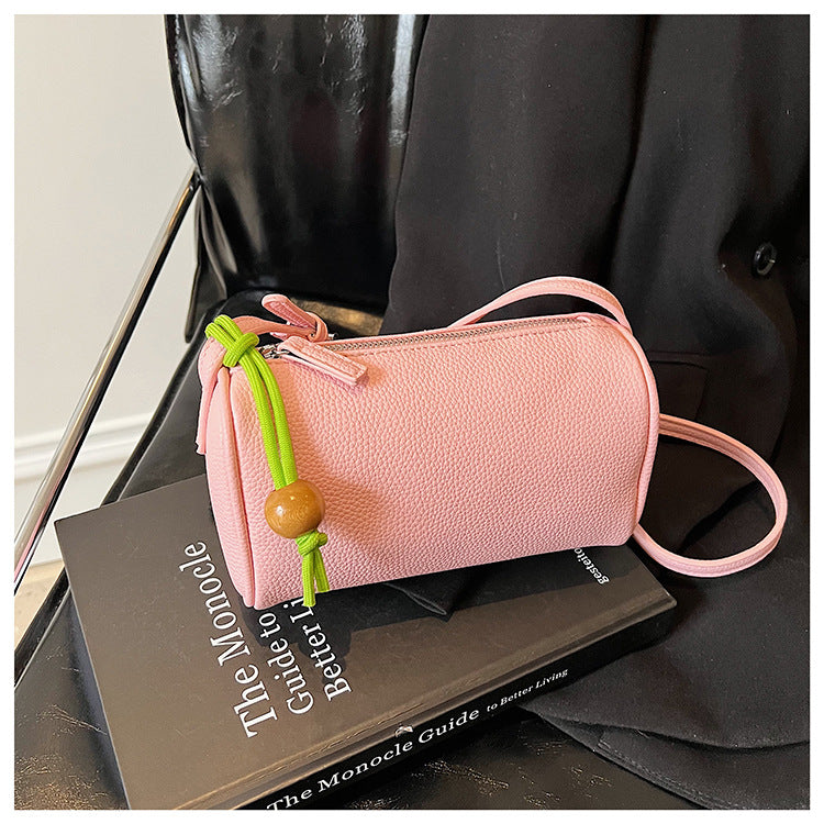 Women's Shoulder Bag made of high-quality synthetic leather with colorful drawstring-https://detail.1688.com/offer/911119504031.html-Calm Wears-Rosa-nothing-Calm Wears