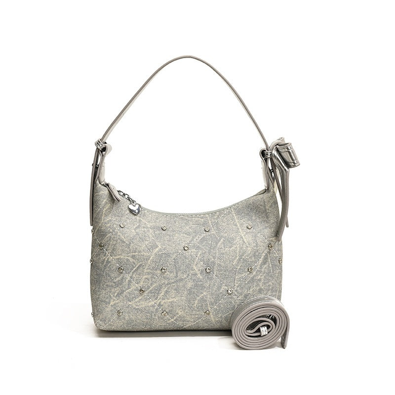 Ladies fashionable shoulder bag with sparkling appliqués-https://detail.1688.com/offer/1047797277877.html-Calm Wears-Silver-nothing-Calm Wears