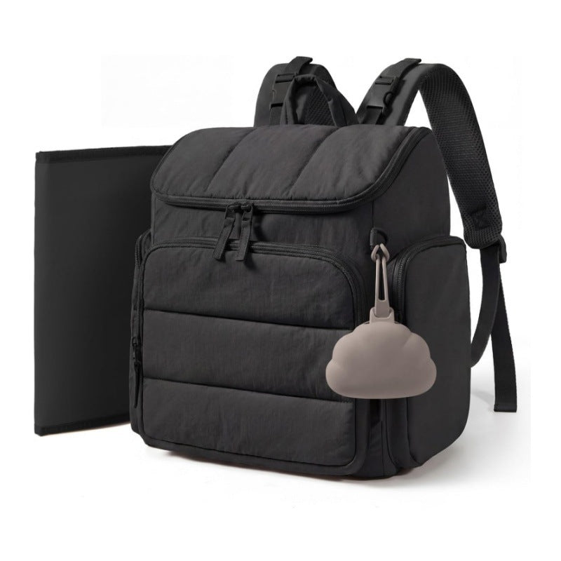 Multifunctional backpack with special compartments for tech accessories-https://detail.1688.com/offer/1045967661268.html-Calm Wears-Black-13*7*13 inch-Calm Wears
