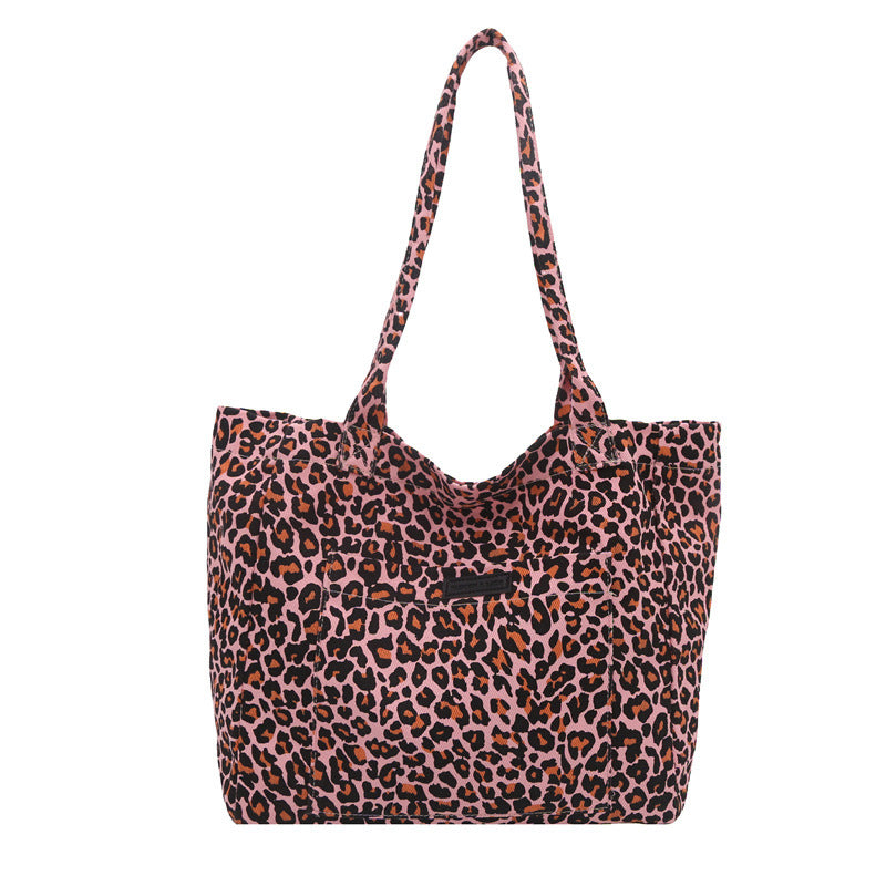 Eco-Friendly Reusable Leopard Print Tote Bag