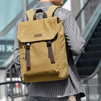 Backpack with Practical Flap Lid and Durable Material