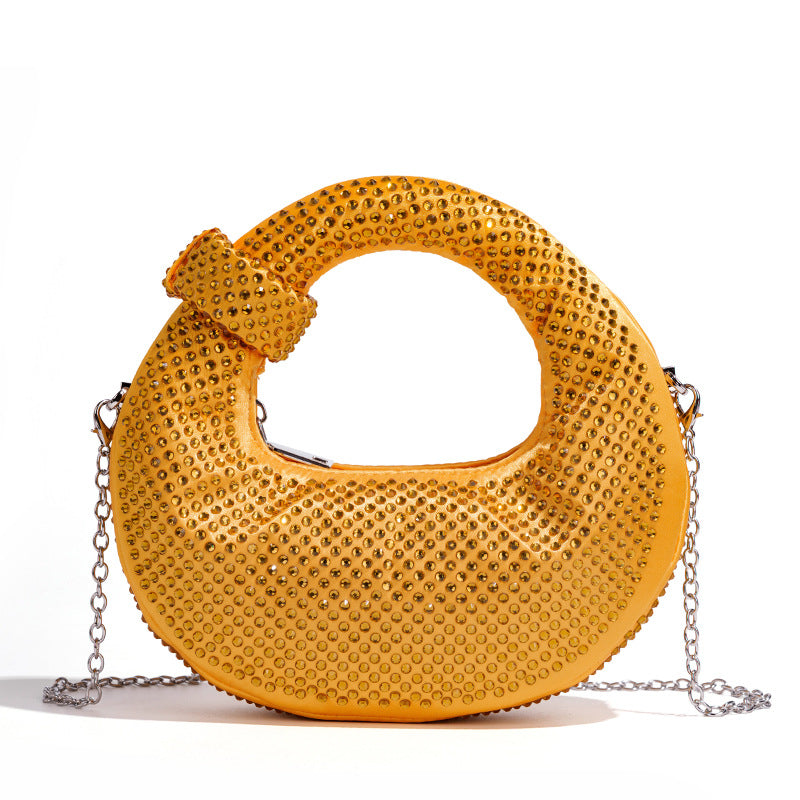 Chic Rhinestone-Embellished Handbag