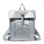 Elegant backpack with practical roll-top closure