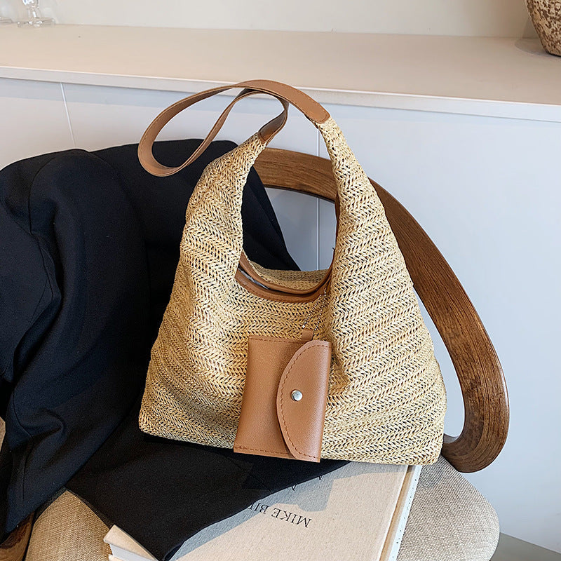 Colorful shoulder bag made of cotton with a practical additional pocket-taschenschmied20260417-Calm Wears-Braun-Calm Wears