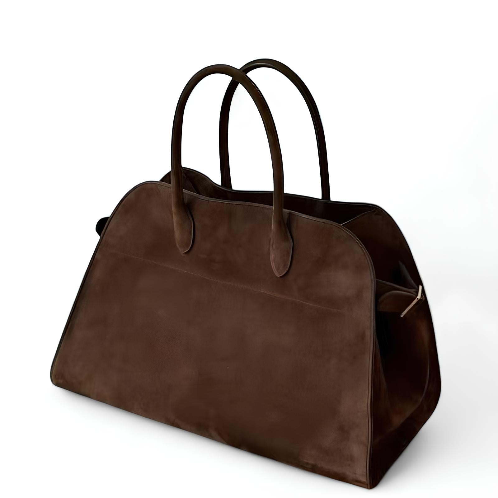 Large Suede Shoulder Handbag-dione couture20260420-Calm Wears-Brown-Calm Wears