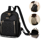 Stylish Quilted Nylon Backpack Calm Wears
