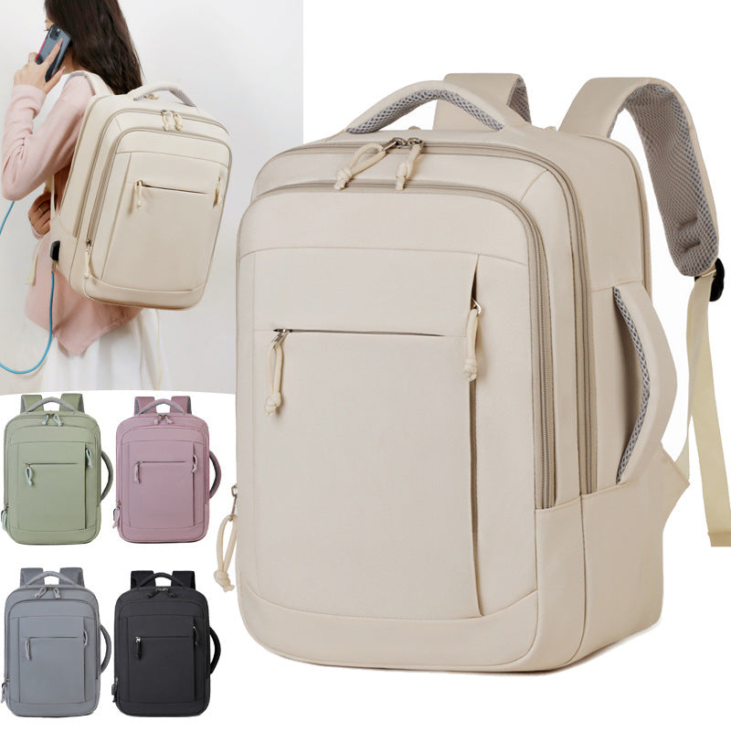 Elegant Laptop Backpack with Versatile Organizational Compartments