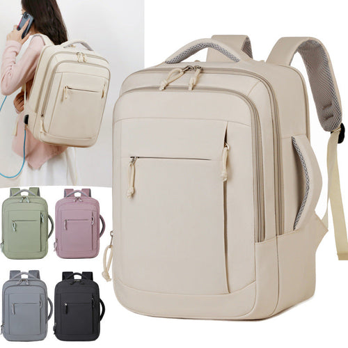 Elegant Laptop Backpack with Versatile Organizational Compartments-https://detail.1688.com/offer/1064872999835.html-Calm Wears-Gray-nan-Calm Wears