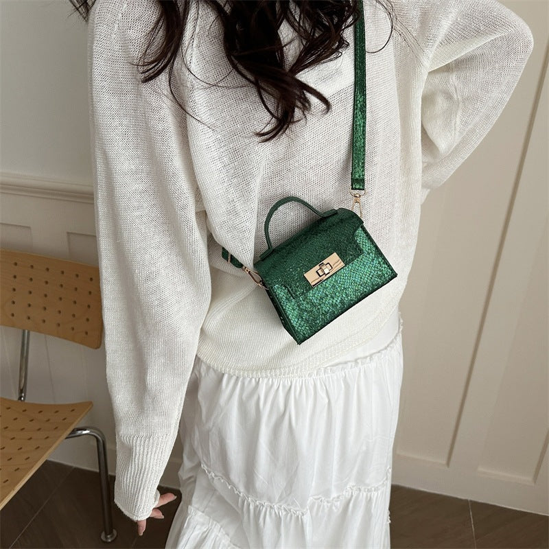Women's mini handbag in stylish glamour style