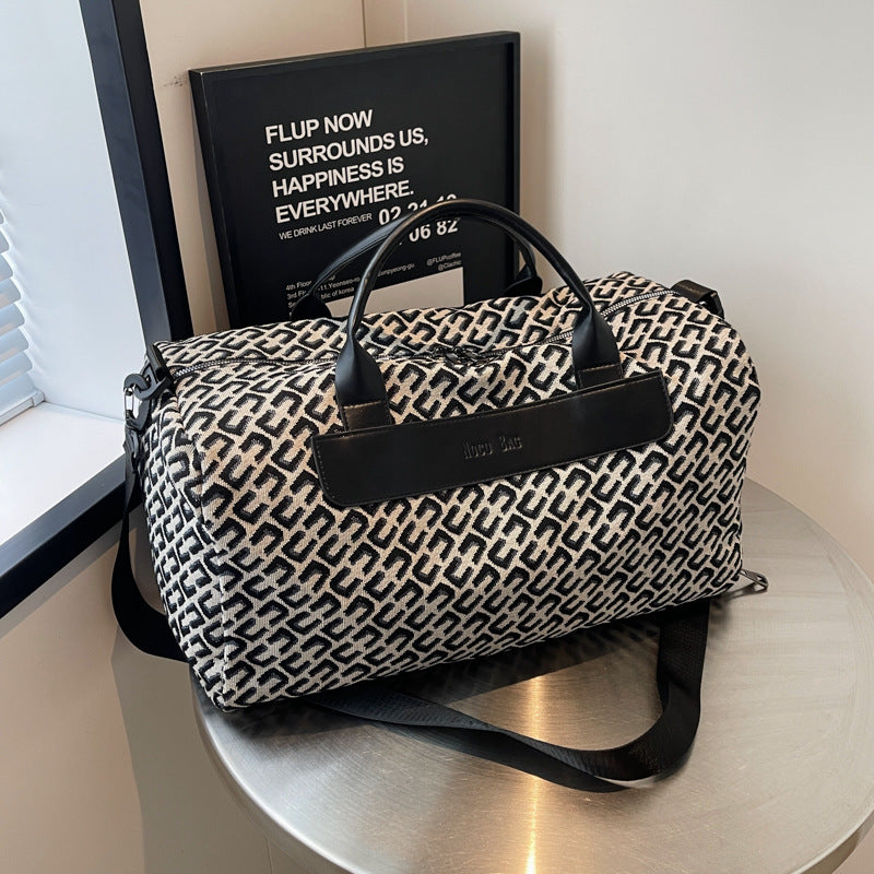 Elegant Patterned Travel Duffle Calm Wears