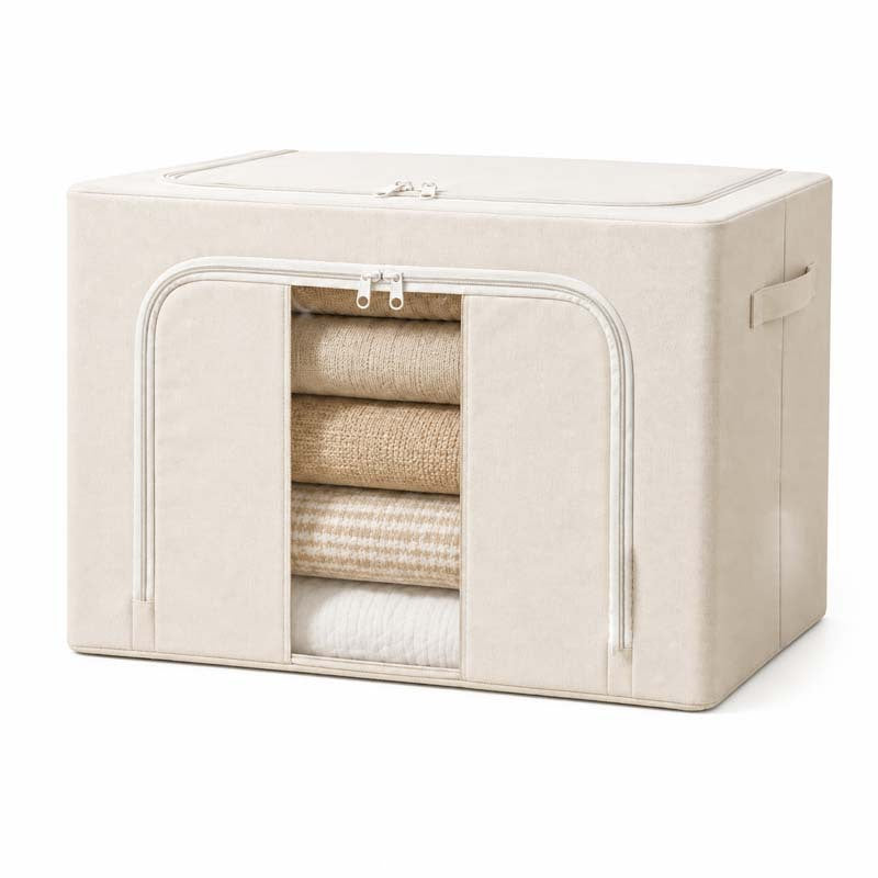 Unisex Multi-Functional Soft Fabric Storage Ottoman