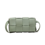 Woven Leather Crossbody Purse