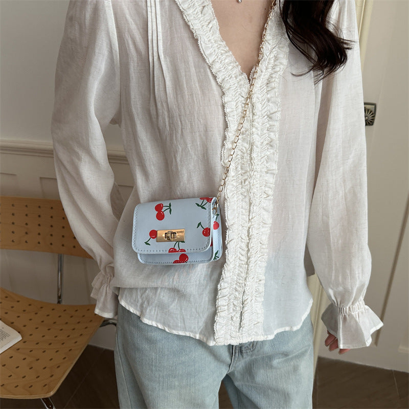 Ladies Mini Clutch with fruity cherry design