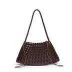 Textured Woven Slouchy Shoulder Bag