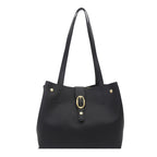 Structured Leather Tote Bag