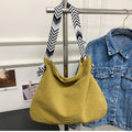Casual shopper bag with fashionable shoulder strap
