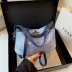 Stylish Vintage Suede Hobo Bag
