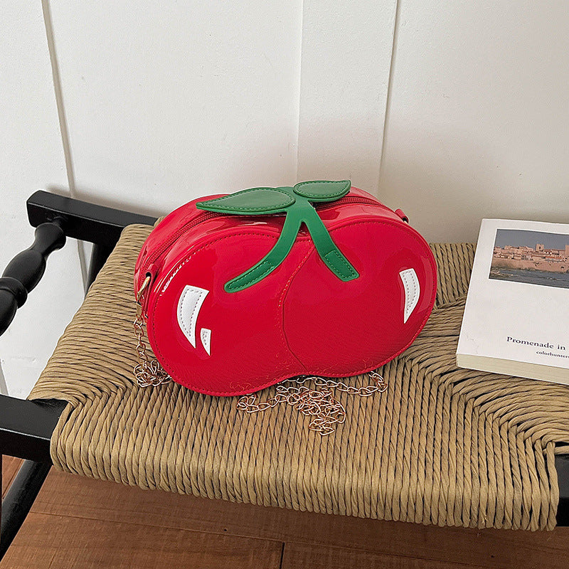 WoQuirky Statement Cherry Shaped Crossbody Bag