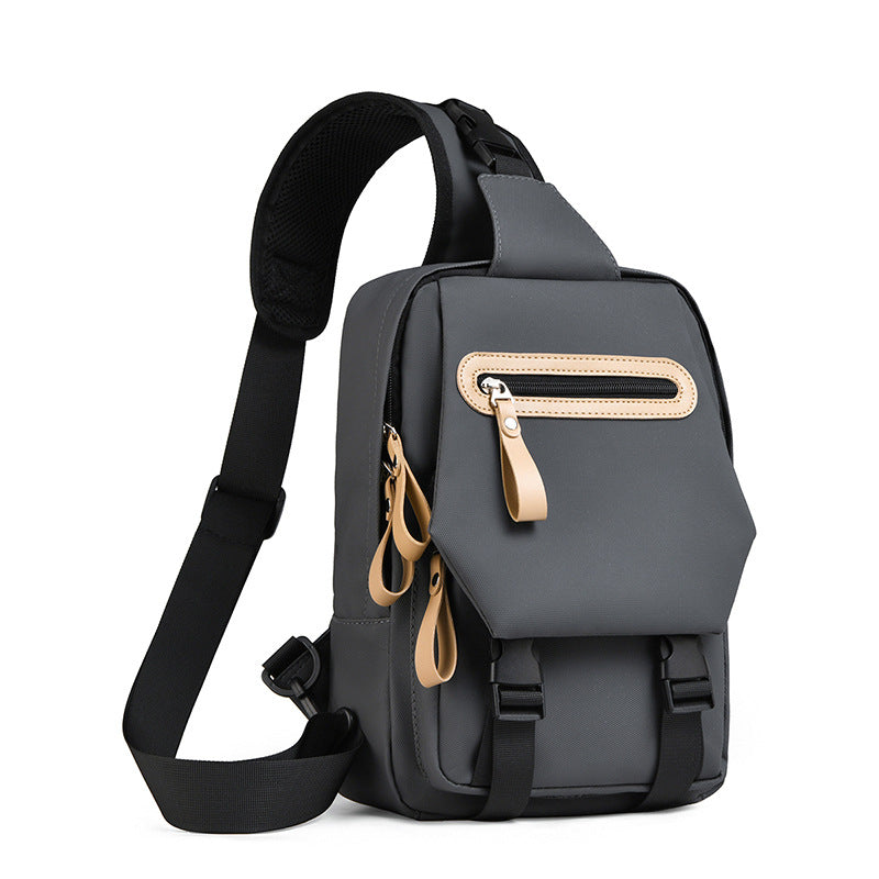 Unisex Modern Multi-Pocket Crossbody Sling Bag