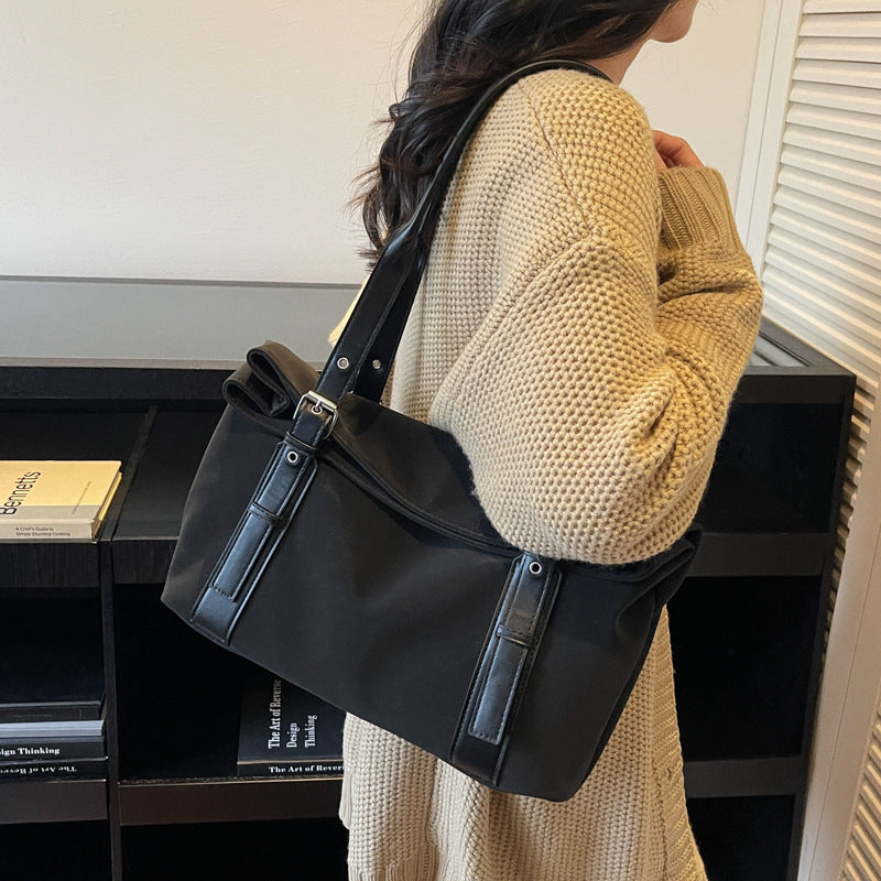 Women multifunctional Tote Bag with sturdy carrying handles-https://detail.1688.com/offer/994436788801.html-Calm Wears-Black-nothing-Calm Wears
