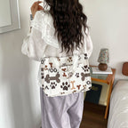 WoFloral Print Utility Handbag