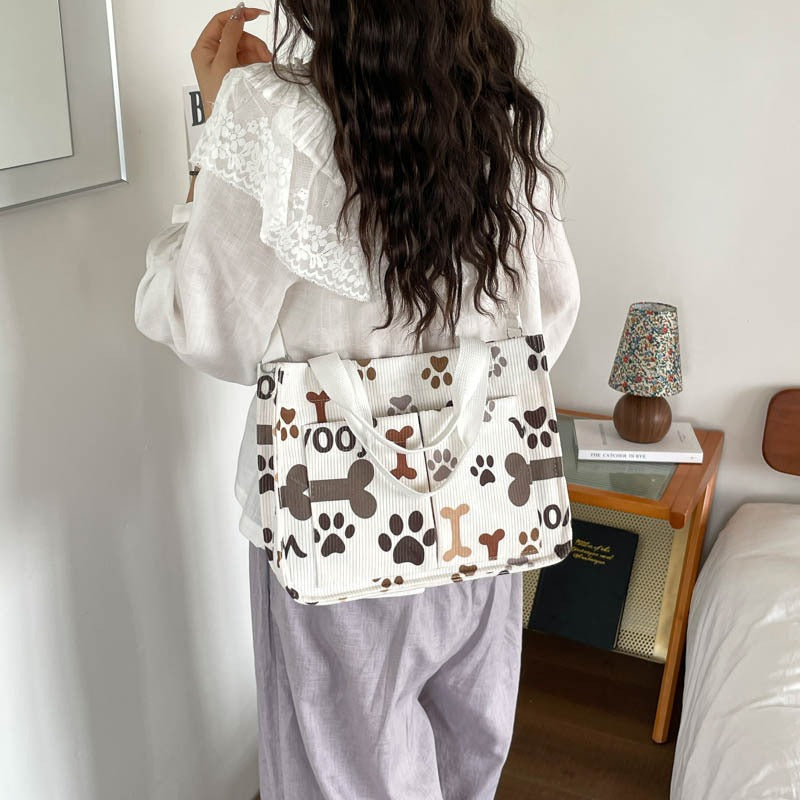 WoFloral Print Utility Handbag